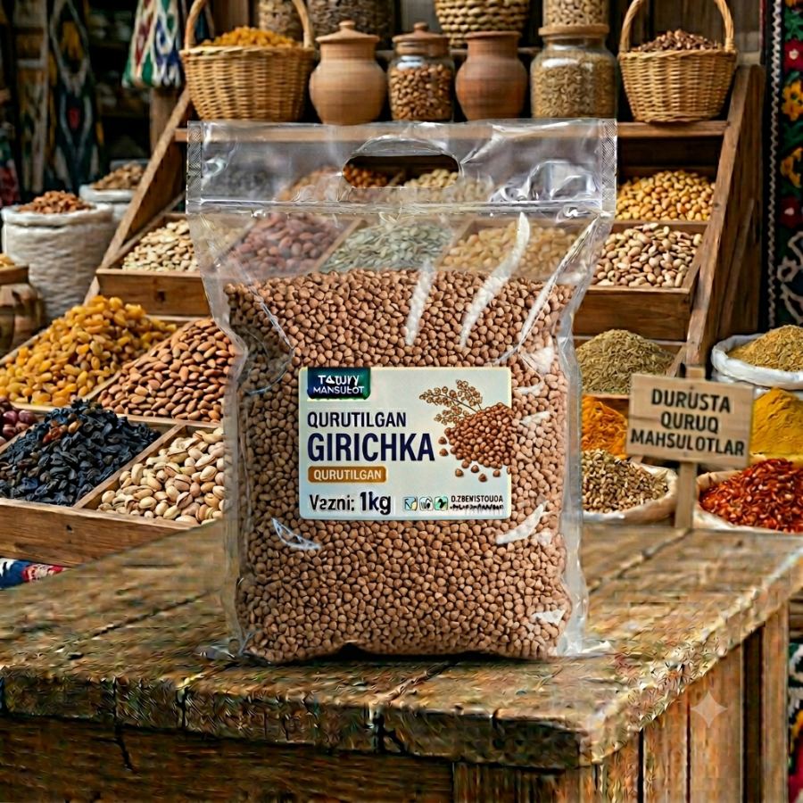 Girichka 1 kg qadoqda